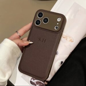 جراب هاتف آيفون 17 16 15 14 13 برو ماكس مع امكانية النقش الاسم